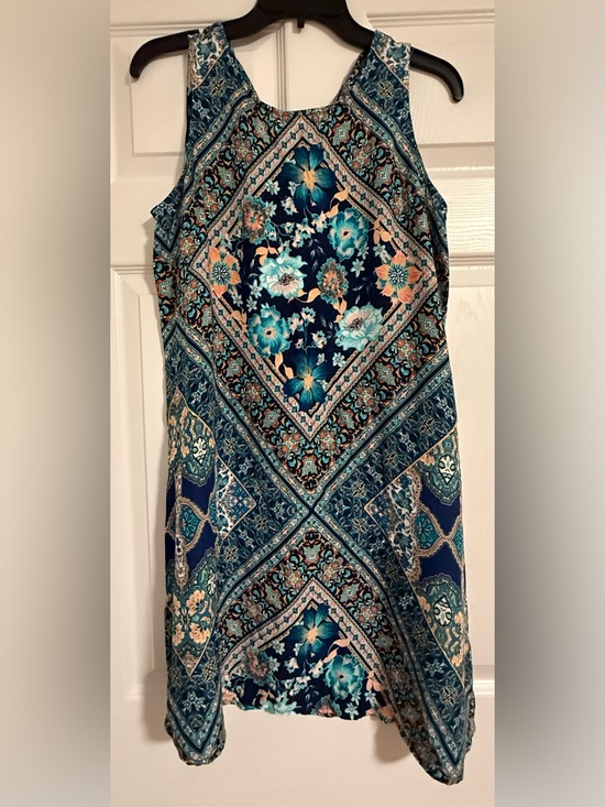 Maurices Dresses & Skirts - Maurices Blue Teal Floral Sleeveless Dress
